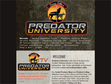 Tablet Screenshot of predatoruniversity.com